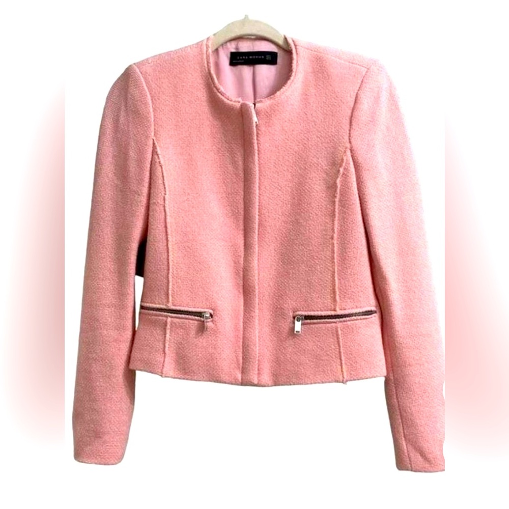 Zara Women’s Pink Zipper Jacket